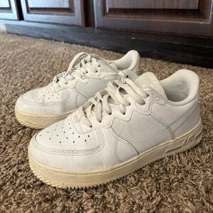 White Nike Air Force 1 React Sneakers